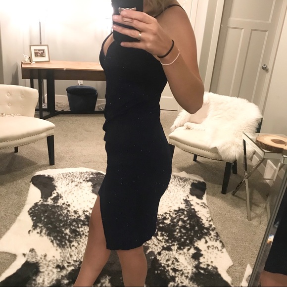 SOLD!!!!   Midnight Blue Sparkly Dress - Picture 2 of 7